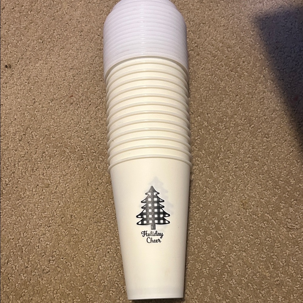 Holiday Cheers White Cups